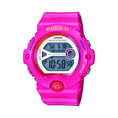 Ladies pink 'Baby G' digital watch bg-6903-4ber